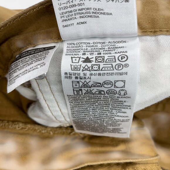 Levi's 505 Men's Denim Jeans Size 38x32 Regular Fit Straight Leg Khaki Brown Tan - Picture 13 of 13